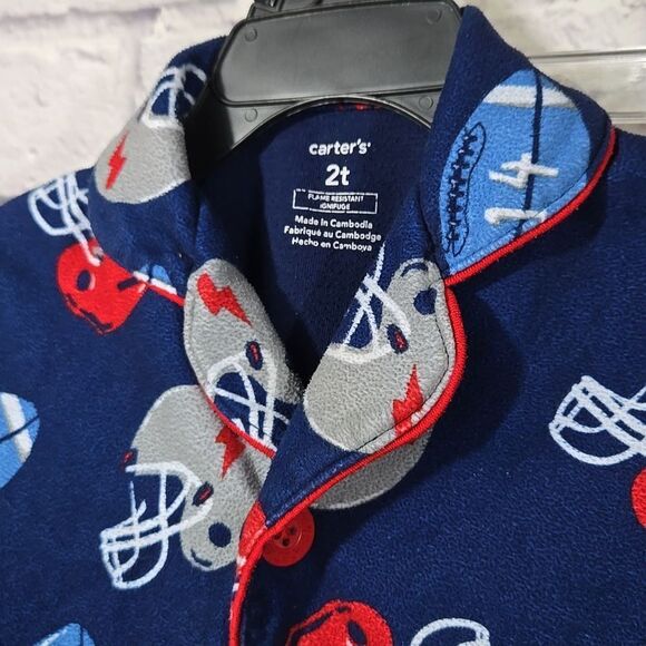 Carter's Baby 2-Piece Flannel Pajama Soft Sleep Set Toddler Boys Sleep wear PJs - Picture 5 of 11